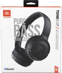 JBL Tune 510BT: Wireless On-Ear Headphones with Purebass Sound - Black