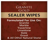 Multi-Surface Countertop Sealer Wipes for Granite, Marble, Travertine and More Natural Stone Countertops