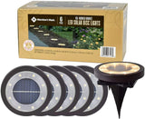 Member's Mark 6-Piece Oil-Rubbed Bronze LED Solar Disc Lights