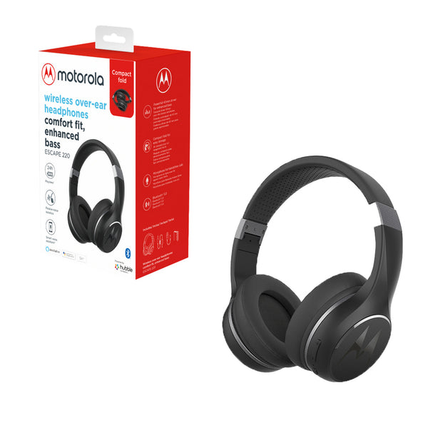 Motorola Wireless Over Ear Headphone Escape 220 Black