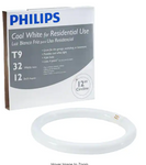 Philips 32-Watt 12 in. Linear T9 Fluorescent Tube Light Bulb Cool White (4100K) Circline