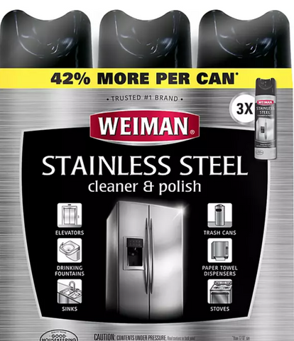 Weiman Stainless Steel Cleaner & Polish (17 oz [3 Pk]