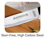 Tramontina 8-Piece Porterhouse Steak Knife Set, Pointed