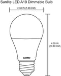 SUNLITE A19 LED 9.5 WATTS { 60 W EQUIVALENT }