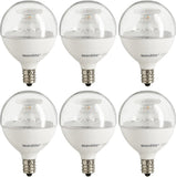 Sunlite LED G16.5 Globe Light Bulb, 7 Watts  [6PAK]