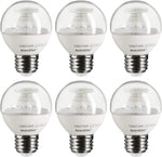 Sunlite 82038-SU LED 90 CRI G16 Globe Light Bulb, 5 Watts [6 PACK]