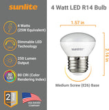 Sunlite  LED R14 Mini Reflector Floodlight Light [3PK]