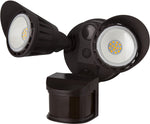 Sunlite 88919-SU LED Dual Head Outdoor Security Light with Motion Sensor and Photocell