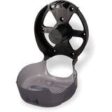 San Jamar Oceans Plastic Single Jumbo Bath Tissue Dispenser, 3.25" Core, Black Pearl