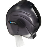 San Jamar Oceans Plastic Single Jumbo Bath Tissue Dispenser, 3.25" Core, Black Pearl
