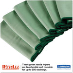 Microfiber Cloths, Reusable, 15 3/4 x 15 3/4, Green, 6/Pack